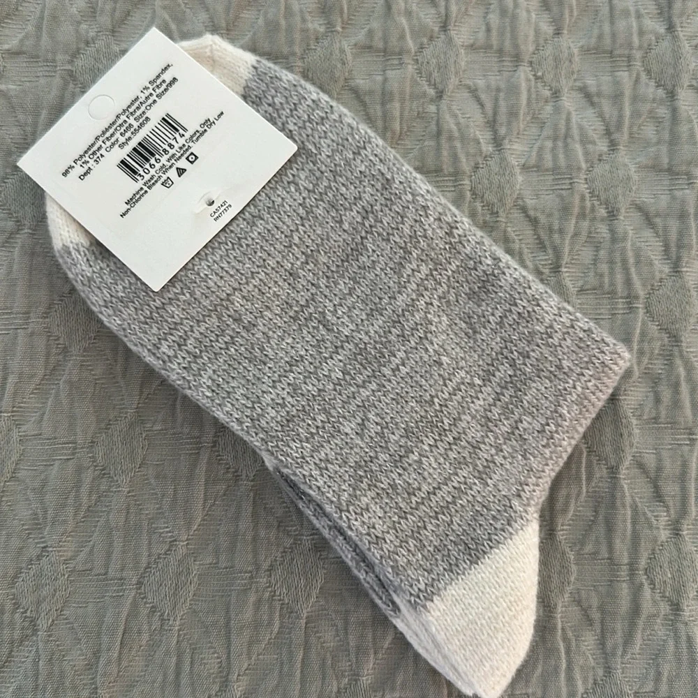🍁🆕 LOFT “how cute are these” Crew Socks. One Size. NWT.